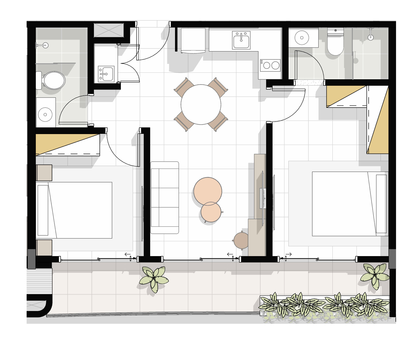 Plano 2 Habitaciones